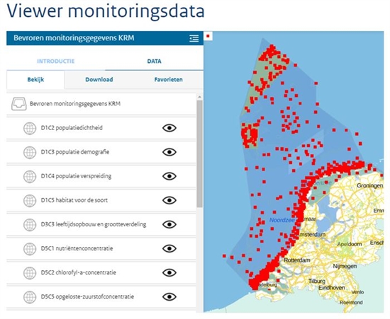 KRM monitoringsdata viewer - enkele KRM criteria