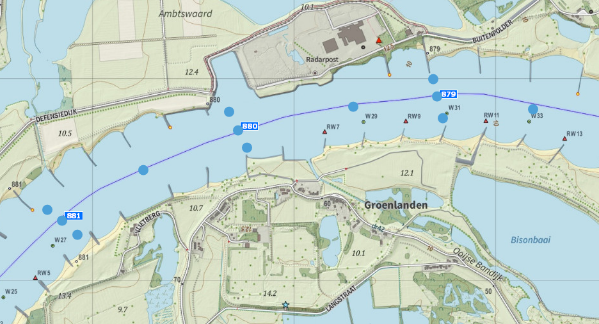 Ruimtelijk schema van de bemonstering