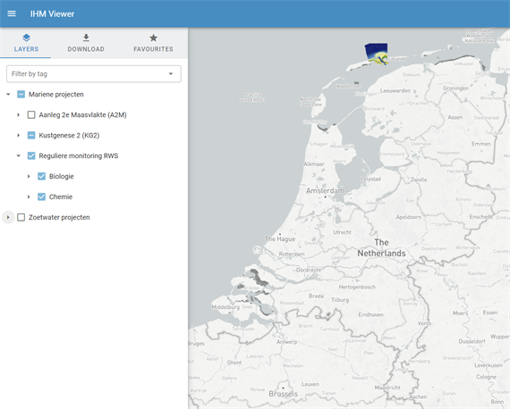 Schermafbeelding nieuwe Open Data Viewer in testomgeving